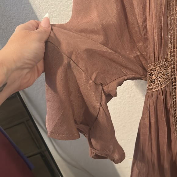 Love Tree Chocolate Brown Kimono - Picture 4 of 6